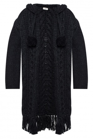 Hooded cable-knitted cardigan, zdjęcie 1 Hooded cable-knitted cardigan od Saint Laurent